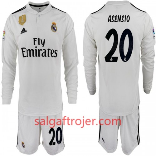 Real Madrid Fodboldtrøjer ASENSIO 20 Børn Hjemmebanesæt 2018/19 Langærmet Real Madrid Fodboldtrøjer ASENSIO 20 Børn Hjemmebanesæt 2018/19 Langærmet